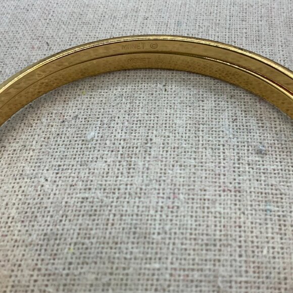 Monet Bundle Gold Tone Bangle Bracelet - Picture 2 of 5